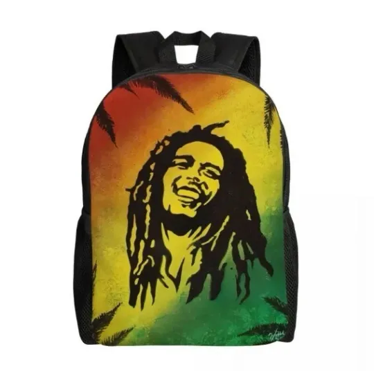 Jamaica Reggae Rock Bob Marley Backpack, Ghost Rock Band Gift For Fan Backpack