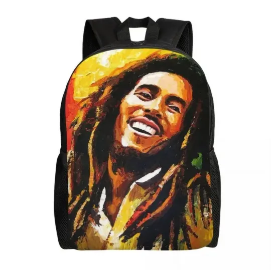 Jamaica Reggae Rock Bob Marley Backpack, Ghost Rock Band Gift For Fan Backpack
