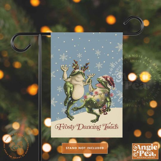 Discover Subtle FDT Christmas Garden Flag, Subtle FDT Christmas, Subtle FDT, Anti-Trump Christmas, Frost Dancing Toads
