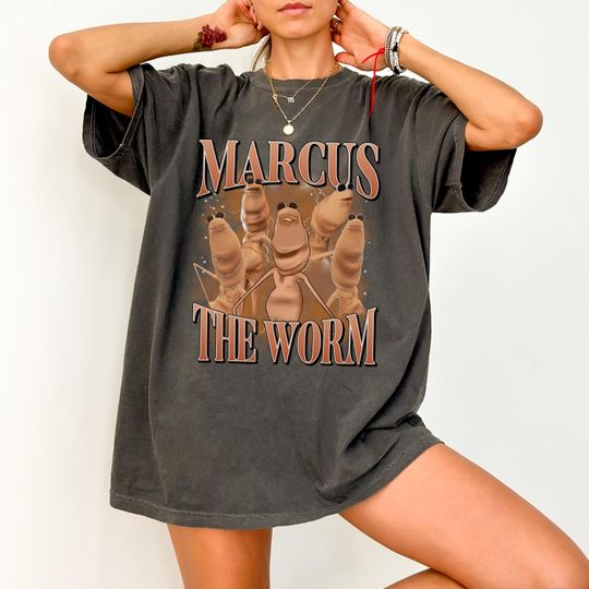 Discover Marcus The Worm T-Shirt, Funny Meme Tee, Brain Rot Sweatshirt, Marcus The Worm Merch, Comfort Colors Tee