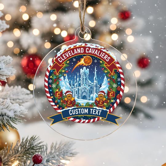 Discover Cleveland Cavaliers Ornament, Bauble,Personalized Basketball Fan Gift,Acrylic Decor