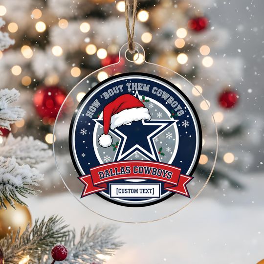 Discover Dallas Cowboys Personalized Ornament, Bauble,Personalized football Fan Gift,Acrylic Decor