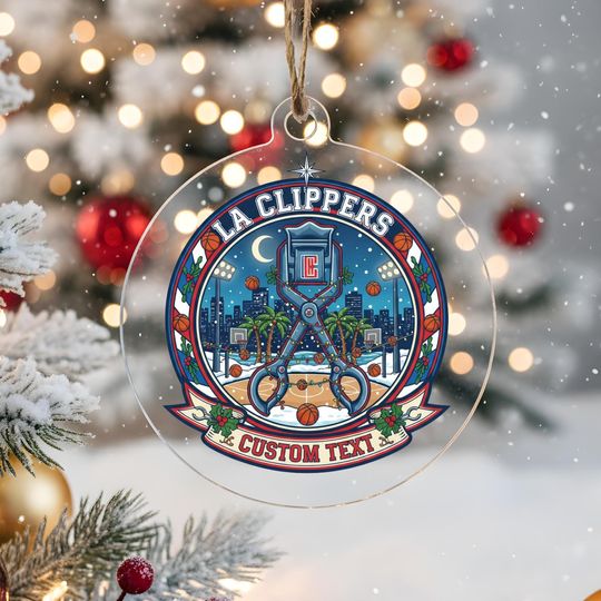 Discover LA Clippers Ornament, Bauble,Personalized Basketball Fan Gift,Acrylic Decor