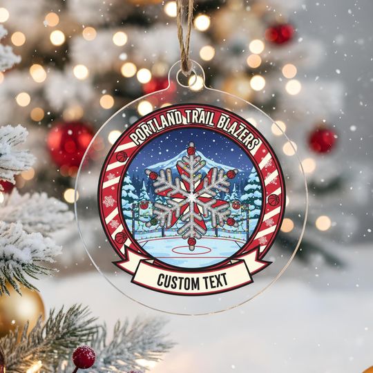 Discover Portland Trail Blazers Ornament, Bauble,Personalized Basketball Fan Gift,Acrylic Decor