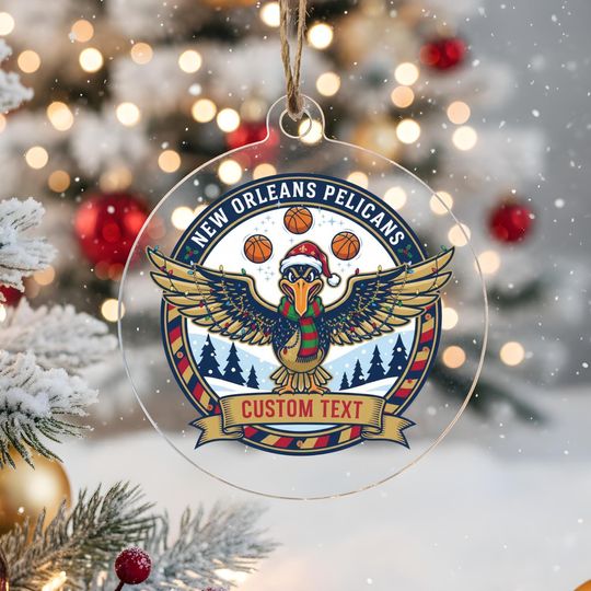 Discover New Orleans Pelicans Ornament, Bauble,Personalized Basketball Fan Gift,Acrylic Decor