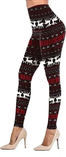 Discover Women’s Ultra Soft Christmas Leggings Brushed Ankle Length Holiday Pants