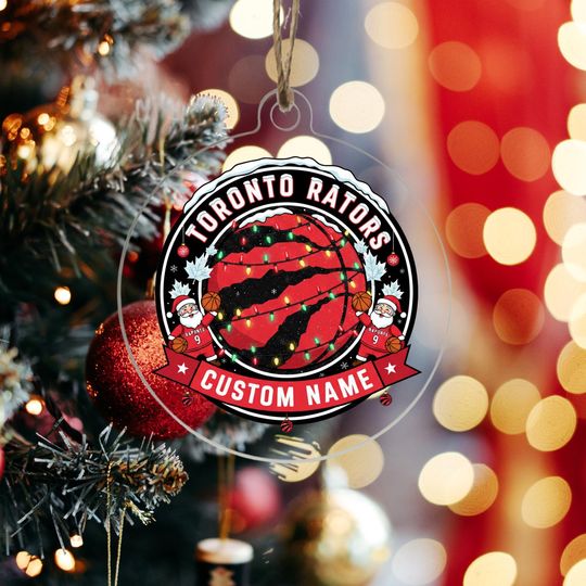 Discover Toronto Raptors Ornament, Bauble,Personalized Basketball Fan Gift,Acrylic Decor