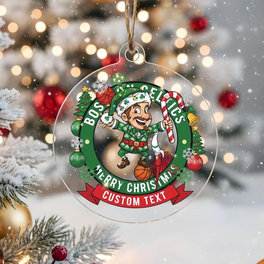 Discover Boston Celtics Ornament, Bauble,Personalized Basketball Fan Gift,Acrylic Decor