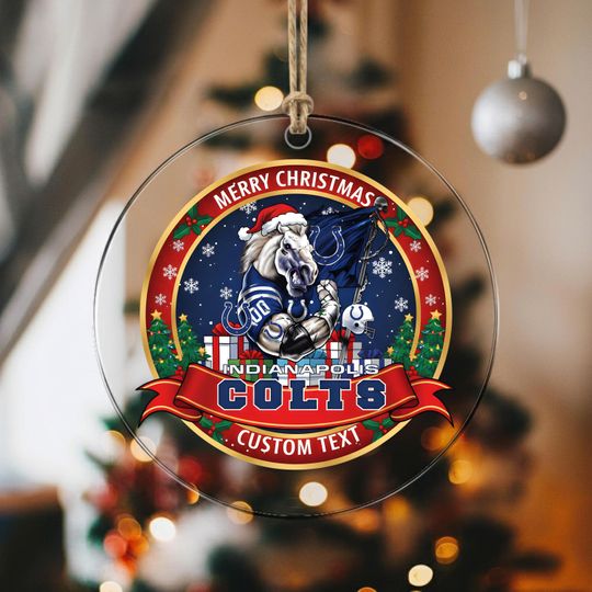 Discover Indianapolis Colts Ornament, football Bauble,Personalized Football Fan Gift,Acrylic Decor