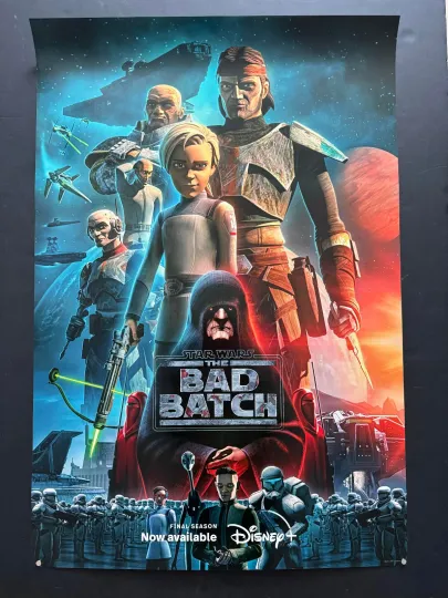 Discover The Bad Batch Season 3 Poster Premium Matte Vertical Disney+ Star Wars