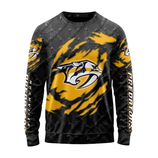 Discover Personalized Nashville Predators Sweater Special Black Metal Design