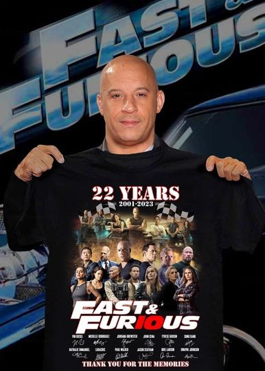 Discover Fast and Furious T-Shirt, Dom Toretto, Fast X Movie Shirt, Anniversary Tee