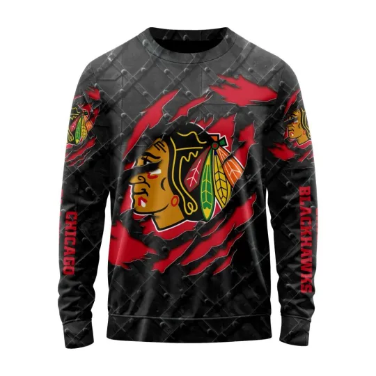 Discover Personalized Chicago Blackhawks Sweater Special Black Metal