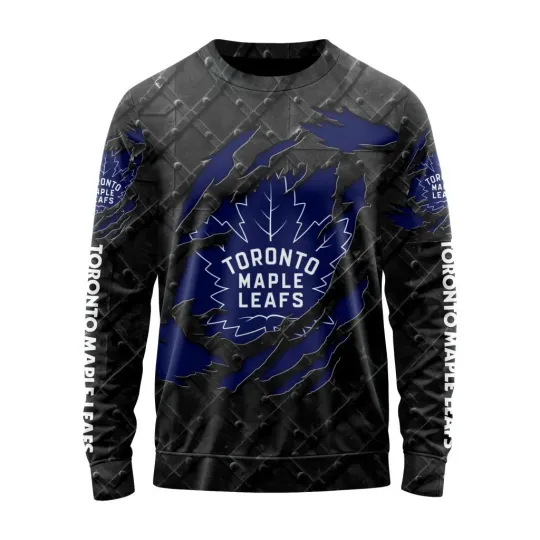 Discover Personalized Toronto Maple Leafs Sweater Special Black Metal Design