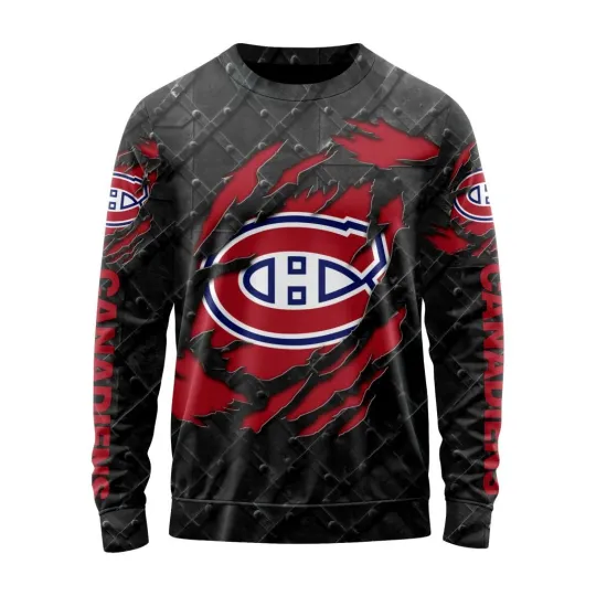 Discover Personalized Montreal Canadiens Sweater Special Black Metal Design