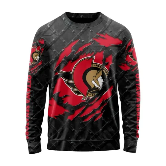 Discover Personalized Ottawa Senators Sweater Special Black Metal Design