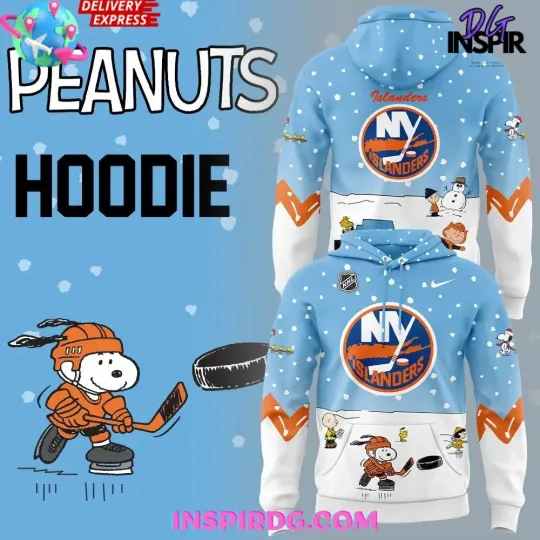 Snoop New York Islanders Peanuts Ice Hockey All Over Printed 3D Hoodie