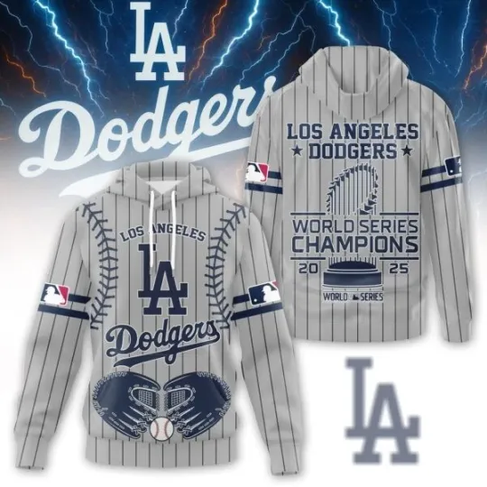 Los Angeles Dodgers World Series Champions All Over Printed 3D Hoodie