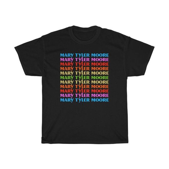 Discover Mary Tyler Moore Retro TV Show Black T-Shirt for Men and Women