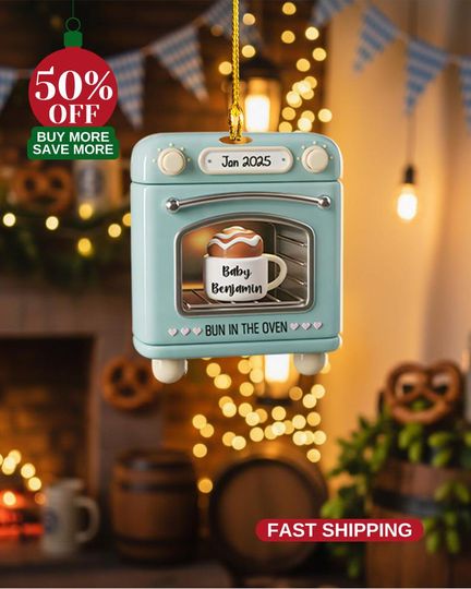 Personalized Just Married Toile de Jouy Ornament, Custom Wedding Gifts For Couple, 2025 Mr and Mrs, First Christmas Married, Newlywed Car