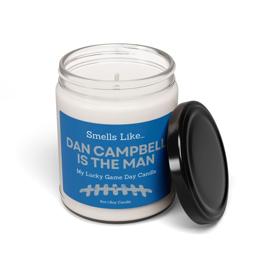 Dan Campbell Detroit Lions Candle: Lucky Gameday Soy Wax Candle