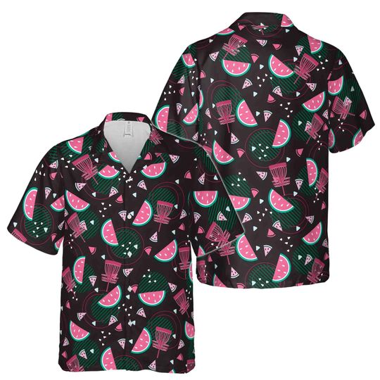 Discover Pinky Love Watermelon Hawaiian Shirt, Disc Golf