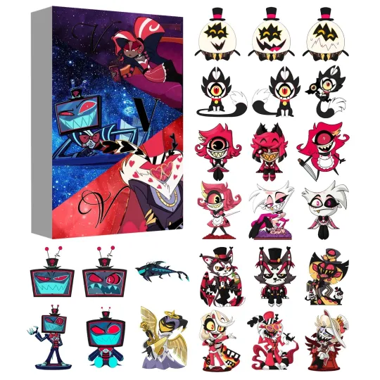Discover Hazbin Hotel 2025 Advent Calendar Countdown 24pcs Blind Boxes For Fan Collecting