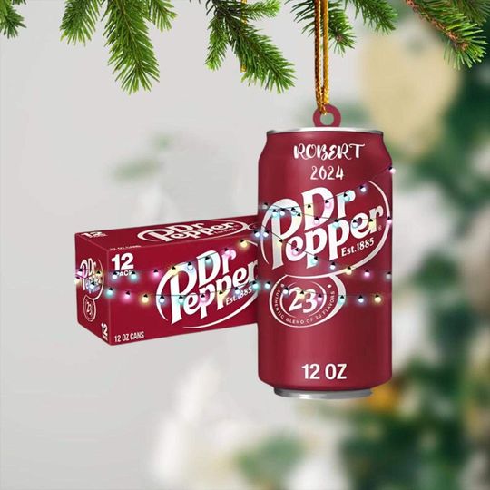Discover Dr Pepper Ornament, Dr Pepper Christmas Ornament, Soft Drink Christmas Ornament, Soda Ornament, 2025 2D Ornament, Dr Pepper Decor