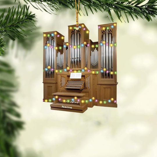 Discover Personalized Pipe Organ Ornament, Pipe Organ Gift, Christmas Ornament, Pipe Organ Player Gifts, Church Gift,Pipe Organ Keepsake