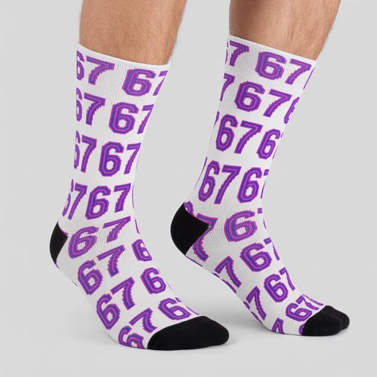 Discover Six Seven 6-7 Fun Meme Tik Tok Gen Alpha Unisex Socks, Trendy Funny Socks for Men and Women, 6 7 Socks, Six Seven Socks, Christmas Sock Gift