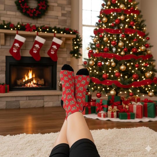 Discover Premium Six Seven Socks, Funny Christmas 6 7 Meme Socks, 67 Patchwork Pattern Soft Cushioned Crew Socks, Stocking Stuffer Gift Idea