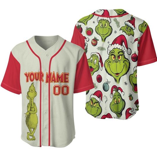 Discover Custom The funny character Christmas Baseball Jersey, Gift For Friend, Christmas Gift