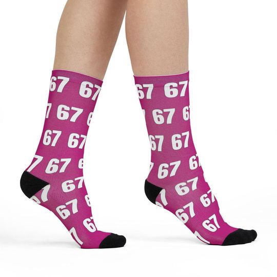 Discover 67 Socks | Funny Sock For Teens | Teen Girl Gift| Six Seven Socks, Funny Teen Gifts, Teen Stocking Stuffers, Gag Gift, Novelty Socks