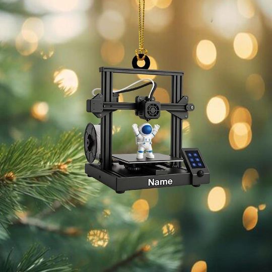 Discover Personalized Printer Machine Christmas Ornament, Printing Machine Ornament, Electronics Printer Ornament, Printer Ornament Gift