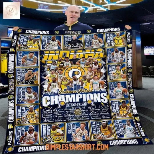 Discover Indiana Pacer NBA Finals Champions Fleece Blanket
