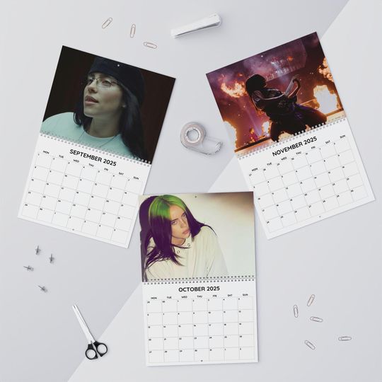 Discover Billie Inspired 2025-2026 Academic Wall Calendar