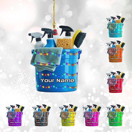 Discover Car Wash Machine Ornament, Personalized Pressure Washer 2D FLAT Ornament, Car Washer Ornament, Car Detailer Decor,Christmas Car Washer Decor