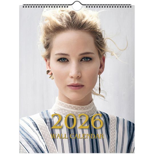 Discover Jennifer Lawrence 2026 Wall Calendar