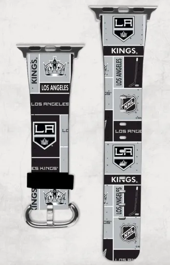 Discover Los Angeles Kings NHL Hockey Apple Watch Band NEW 38/40/41 & 42/44/45 LA