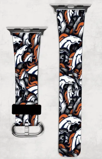 Discover Denver Broncos Apple Watch Band NEW 38/40/41 & 42/44/45 football Football