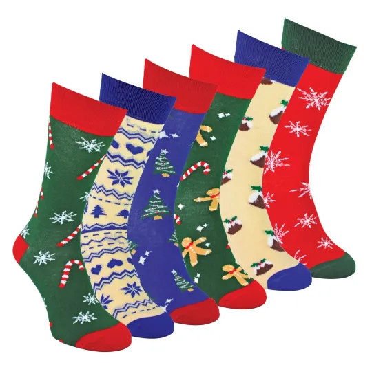 Discover Mens Novelty Christmas Socks | Sock Snob| Cotton Funny Pattern Crew Xmas Socks