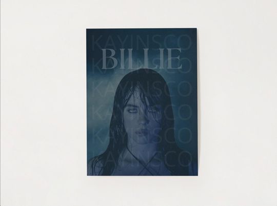 Discover Billie Eilish Inspired Poster - 18x24 Print (PDF Digital Download), HMHAS, Holiday, Christmas Gifts