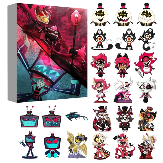 Discover 2025 24 Days Countdown Advent Calendar Hazbin Hotel Theme With 24 Blind Box Hot