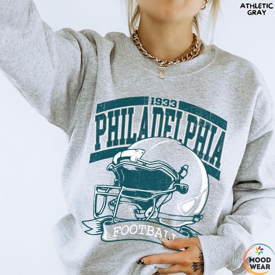 Discover Philadelphia Football Sweatshirt, Vintage Style Gift, Football Tee, Philadelphia Fans Shirt, Philadelphia Football Shirt, Philadelphia Retro