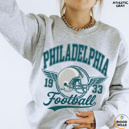 Discover Philadelphia Football Sweatshirt, Vintage Style Gift, Football Tee, Philadelphia Fans Shirt, Philadelphia Football Shirt, Philadelphia Retro