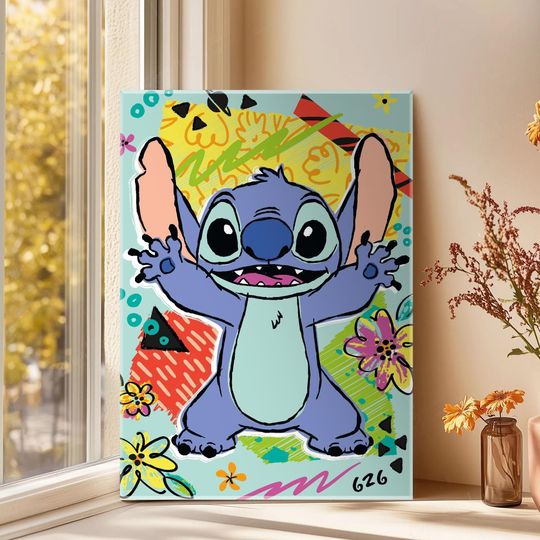 Discover Disney Stitch Poster Wall Art for Baby & Nursery