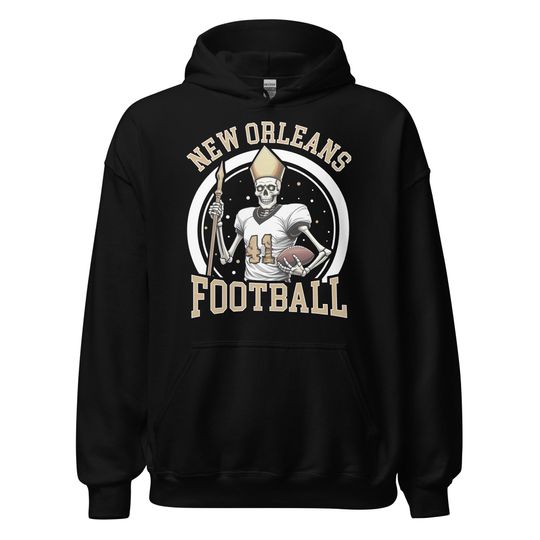 Discover Vintage New Orleans Football Team Hoodie, Sports Fan Gift