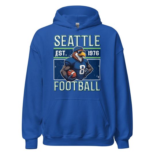 Discover Vintage Seattle Football Team Hoodie, Sports Fan Gift