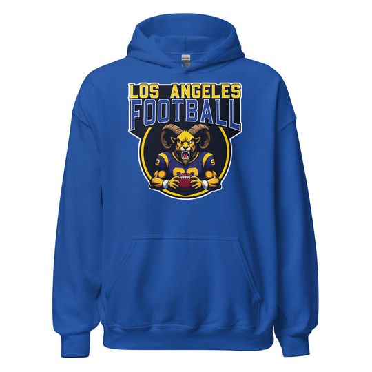 Discover Vintage Los Angeles Football Team Hoodie, Sports Fan Gift