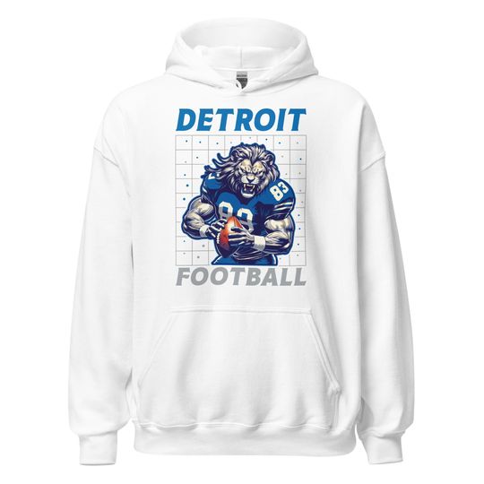 Discover Vintage Detroit Football Team Hoodie, Sports Fan Gift